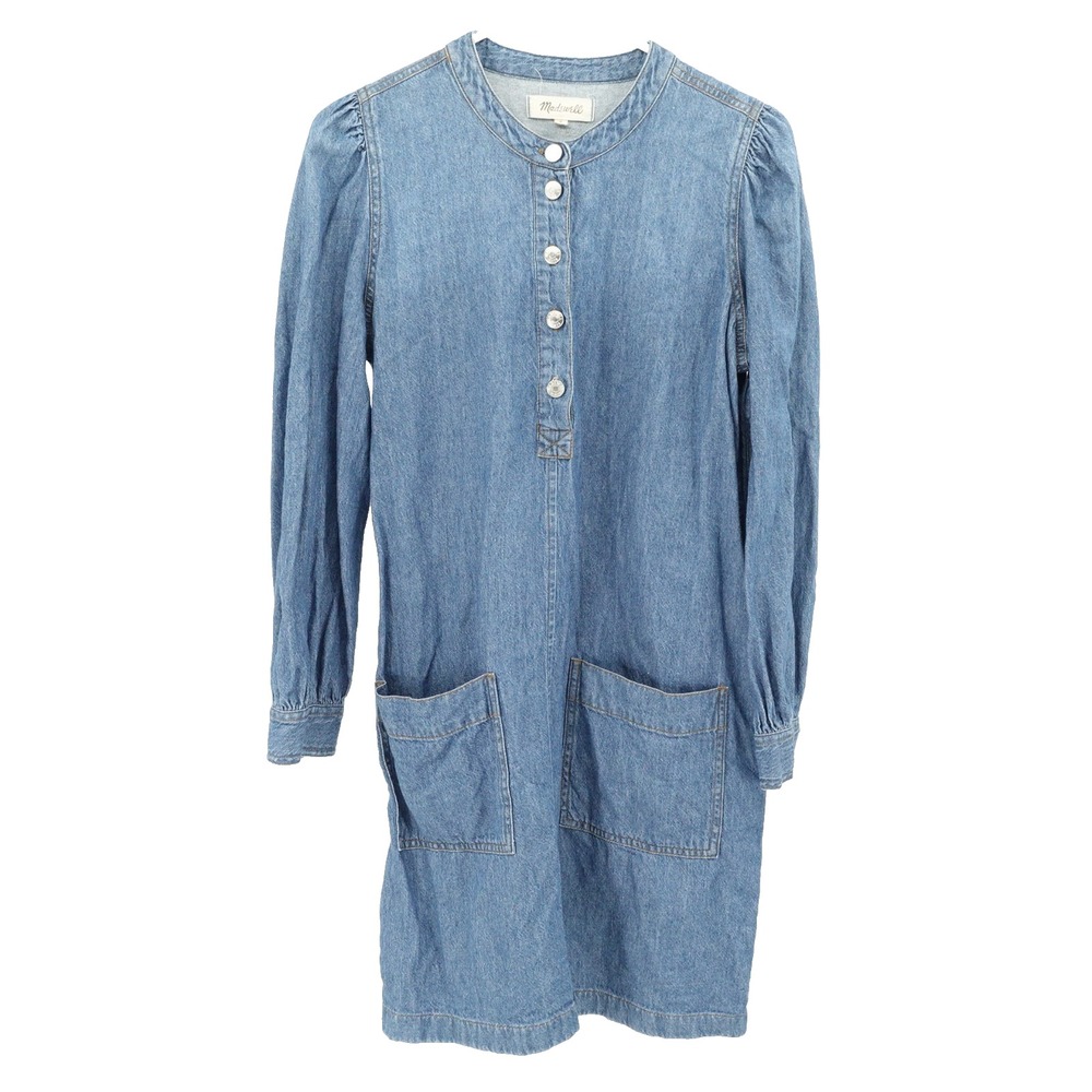 Madewell Denim Shirt Dress SZ S Country Western Cowgirl Heritage Granola Linen
